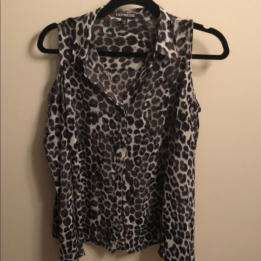 Express cheetah blouse.